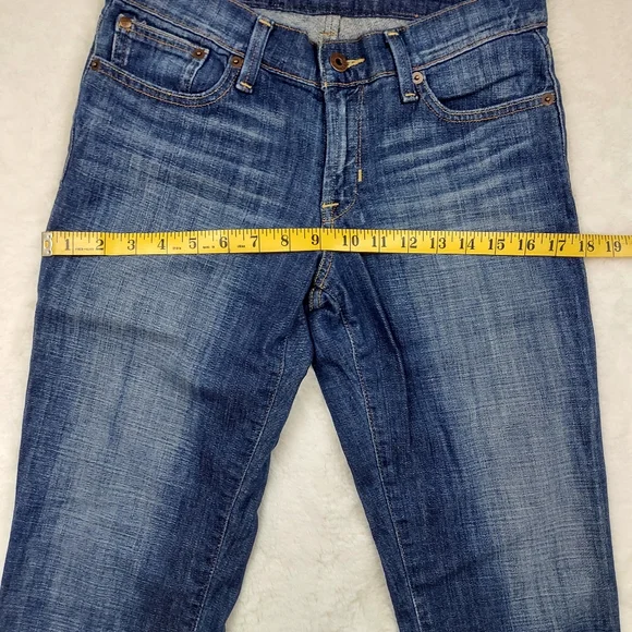 Lucky Brand Sweet Crop Mid Rise Blue Cropped Jeans Hayward Size 27 - Picture 10 of 14